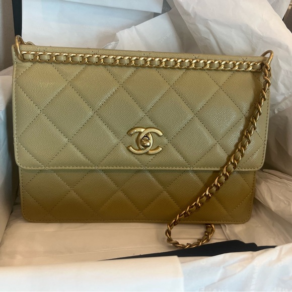 23A Dark beige Chanel flap bag - Picture 11 of 15